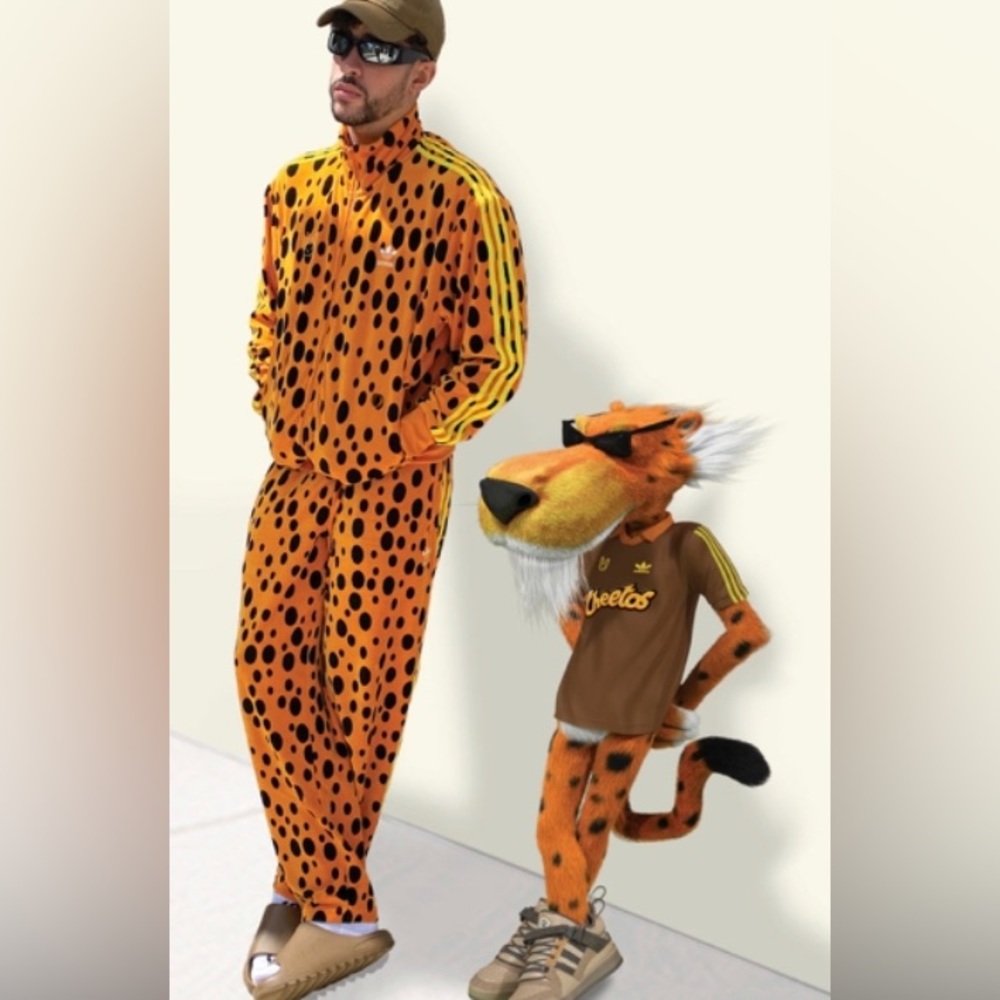 🐾CHEETOS BAD BUNNY ADIDAS TRACK SUIT ⭐️ NEW